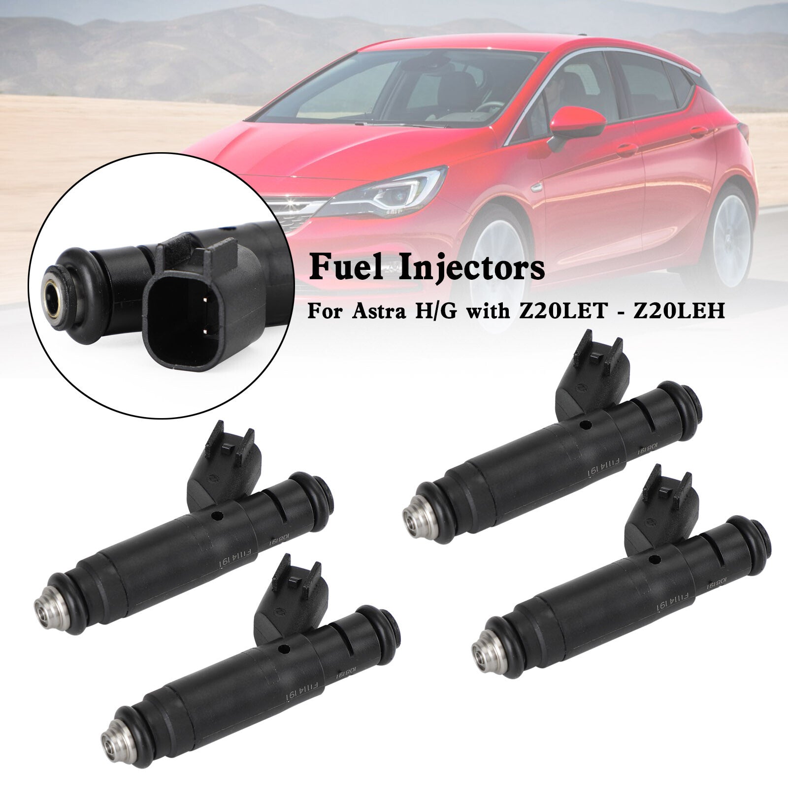 ya 1 8.5.1 4PCS Fuel Injectors for Vauxhall VXR Z20LEH Z20LET GSI ASTRA for Opel 630CC