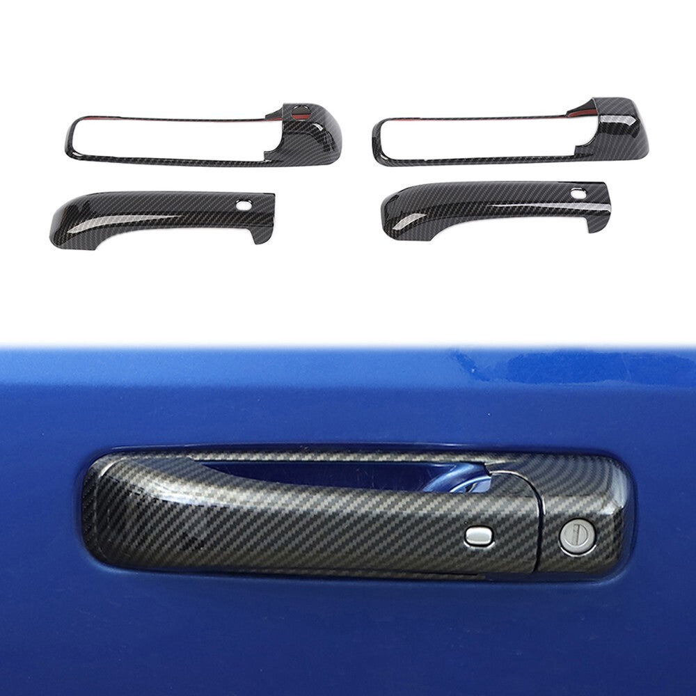 ya 5 8.7 Carbon Fiber Door Handle Cover with for Smart Keyhole for Dodge for Ram 1500 2009-2018