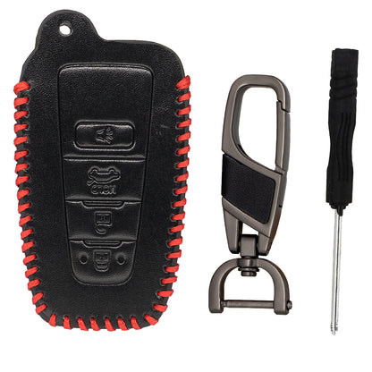 ya 5 8.7 Leather 4Button Car Key Fob Case Cover for Toyota Highlander for Camry for RAV4 for COROLLA