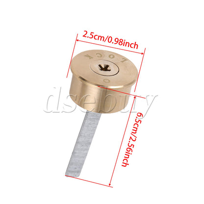 ya 14 Soild Brass Mortise Cylinder Lock Cross Shaped for Door Hardware 6.5*2.5cm