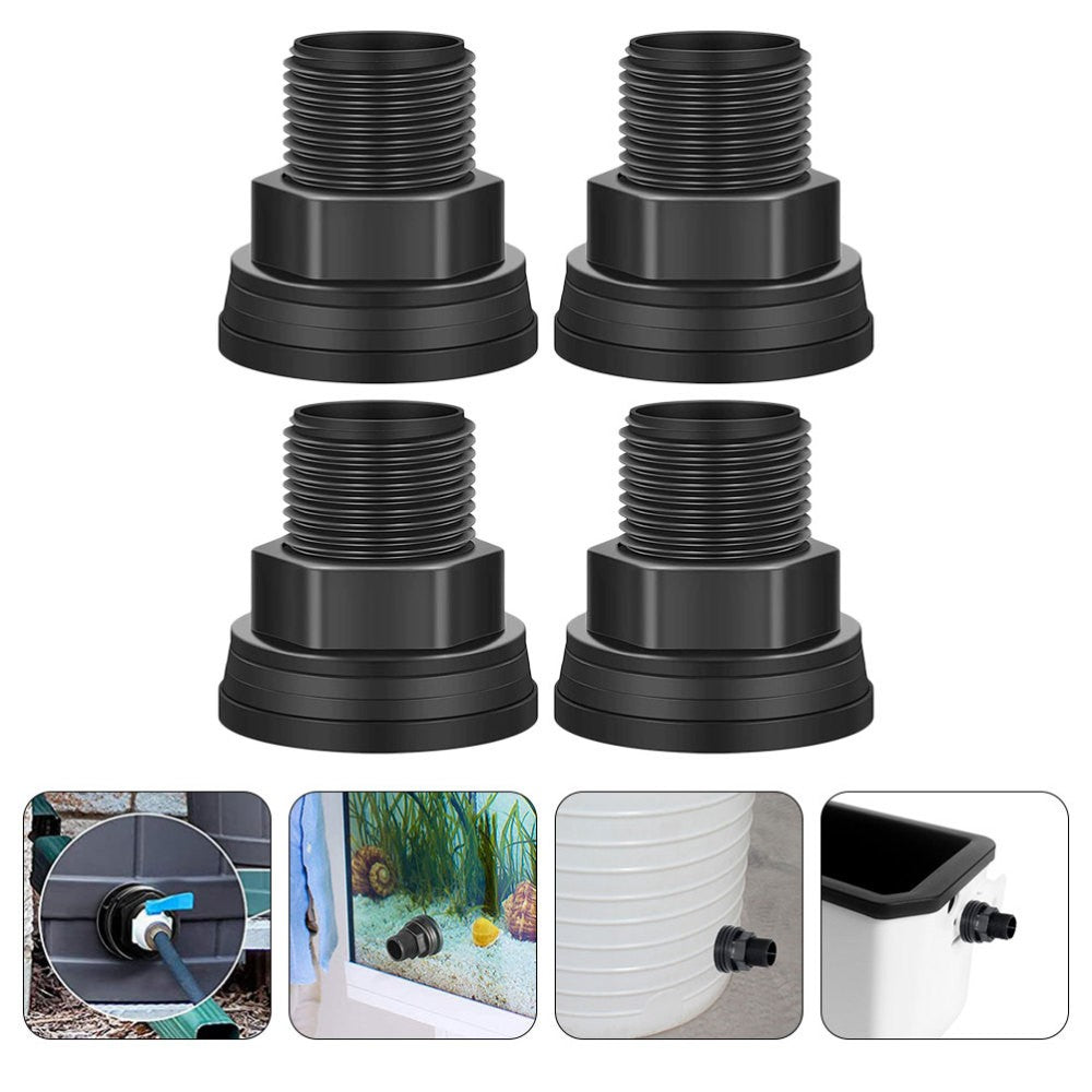 ya 5 8.7 4 Pcs Water Tank Connector Pipe Connectors Plastic Rain Barrel Fitting