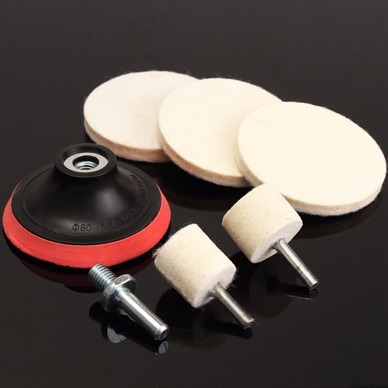 ya 5 8.7 1 Set Glass Scrach Remover & 8 OZ Cerium Oxide Powder Polishing Kits Universal