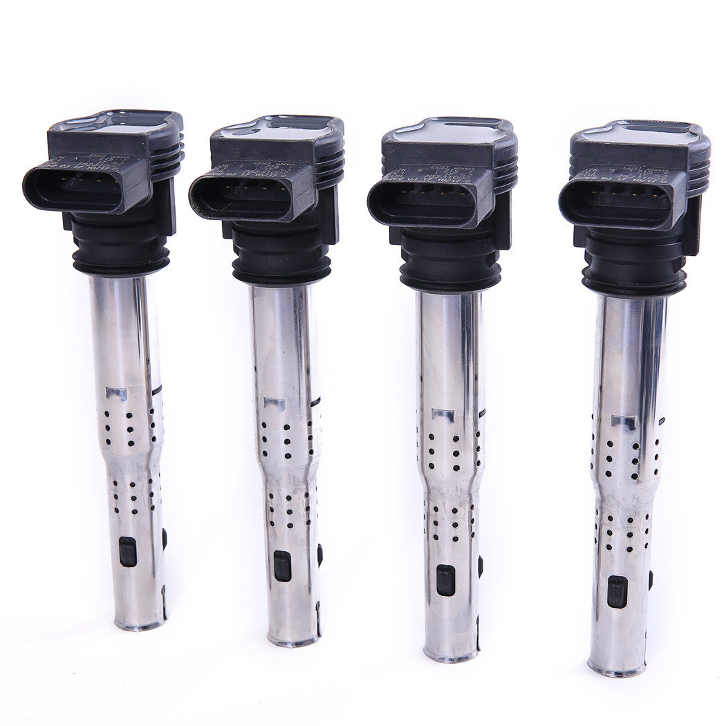 ya 5 8.7 4Pcs Ignition Coil Set for VW for Golf for Passat Beetle for Audi A4 Q3 Q5 for SEAT #07K905715F#