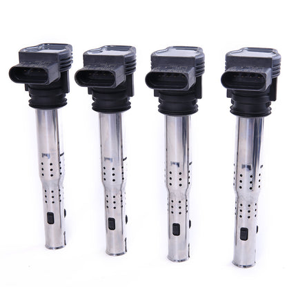 ya 5 8.7 4Pcs Ignition Coil Set for VW for Golf for Passat Beetle for Audi A4 Q3 Q5 for SEAT #07K905715F#