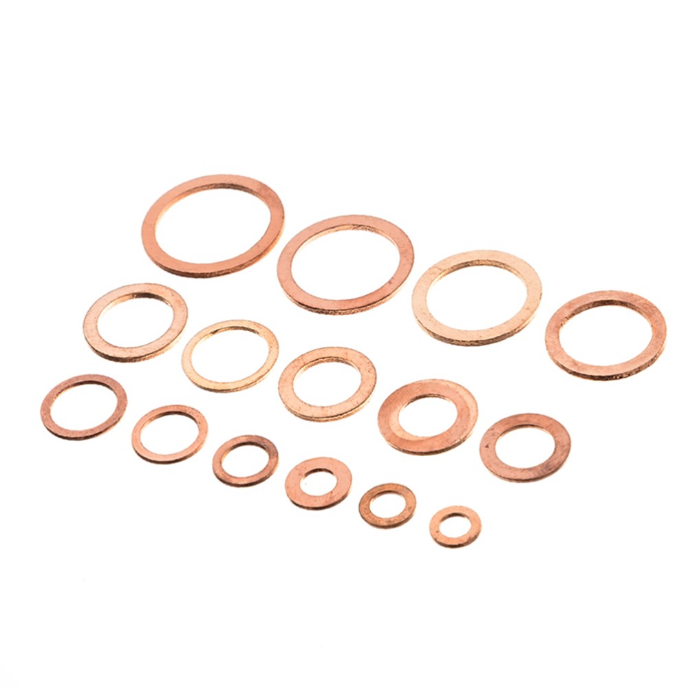 ya 12 5.21 of 150pcs Gaskets Assorted Oil Sealing Sump Plug Ring Flat Washer