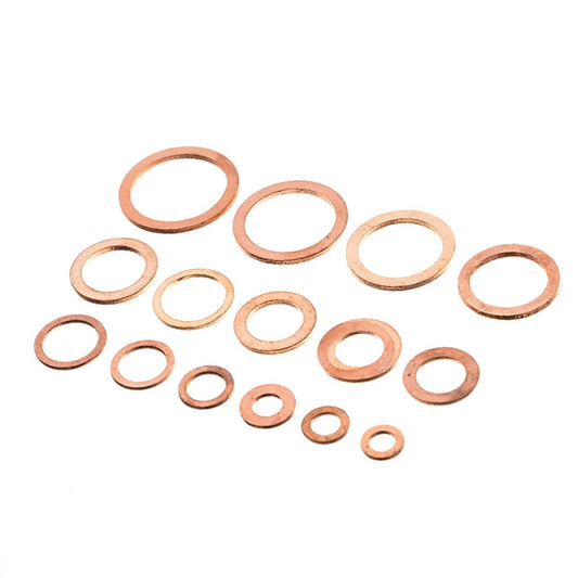 ya 12 5.21 of 150pcs Gaskets Assorted Oil Sealing Sump Plug Ring Flat Washer