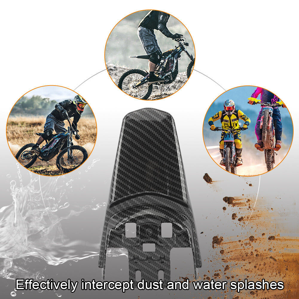 ya 5 8.7 Carbon Fiber Surron Rear Fender Mud Guard Fits Light Bee / Surron / Sur-Ron