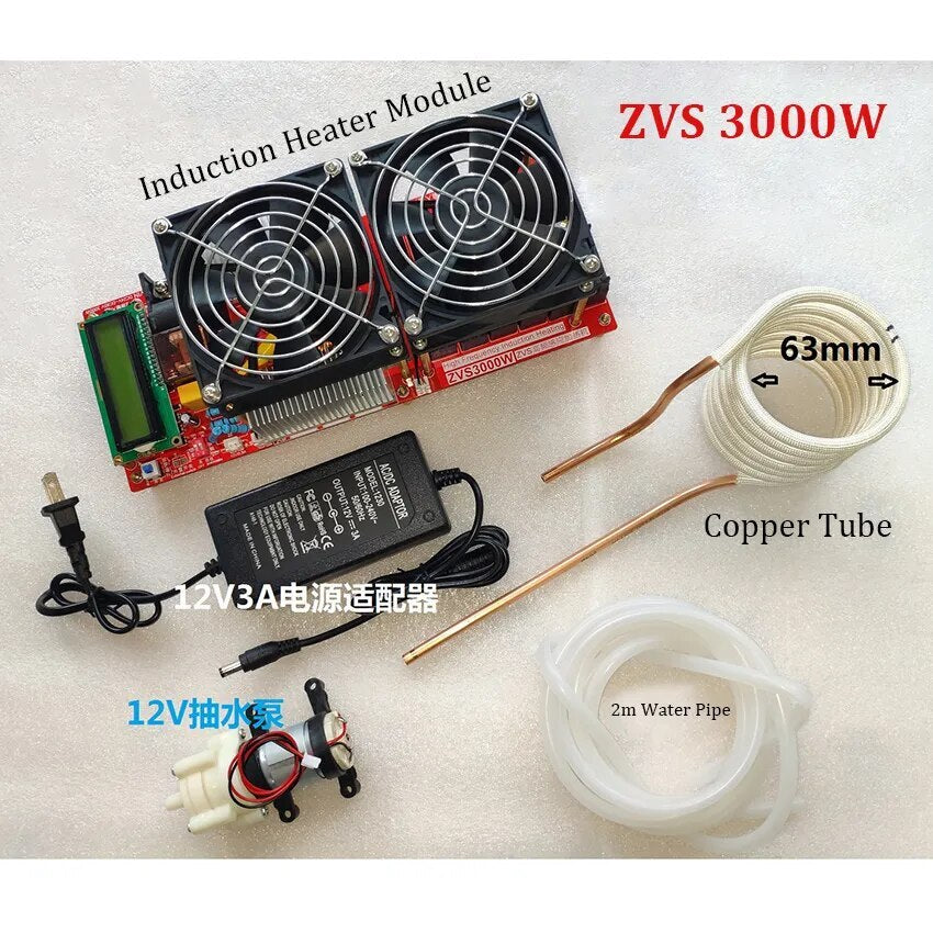 ya 26 Induction Heater Module Flyback Driver Heater + Coil +pump +Power Adapter 3000W