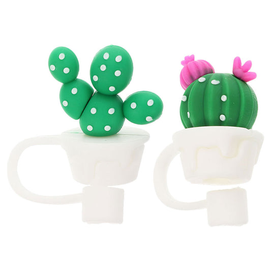 ya 26 2PCS Cactus Plugs Re ble Lid Plug Plug Cute Plugs Caps