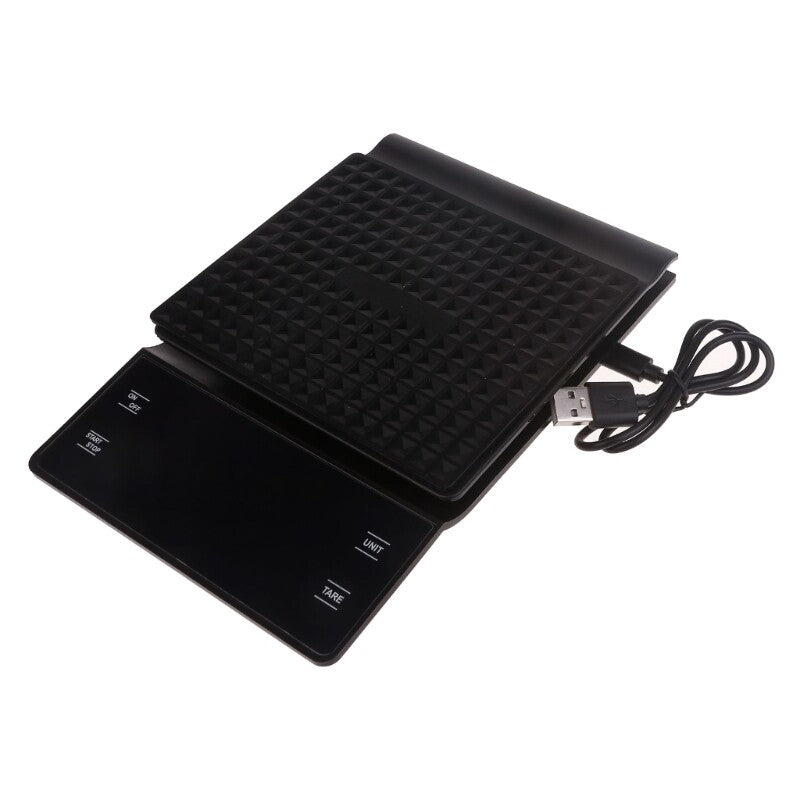 ya 17 Coffee Scales with Timer Espresso Scale hargeable Kitchen Scale 3kg Capacity