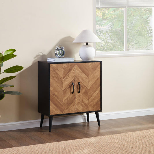 ya 28 For Living Room Kitchen Brown Accent Cabinet Adjustable Shelf Cabinet