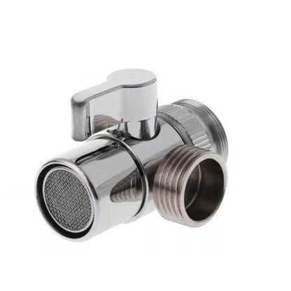 ya 14 Sink Valve Diverter Faucet Splitter Hose Adapter ABS Washers Toilet Brass