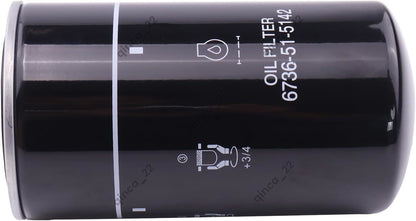 ya 5 8.7 Suitable for Komatsu engine SAA4D107E SAA6D107E oil filter 6736-51-5142