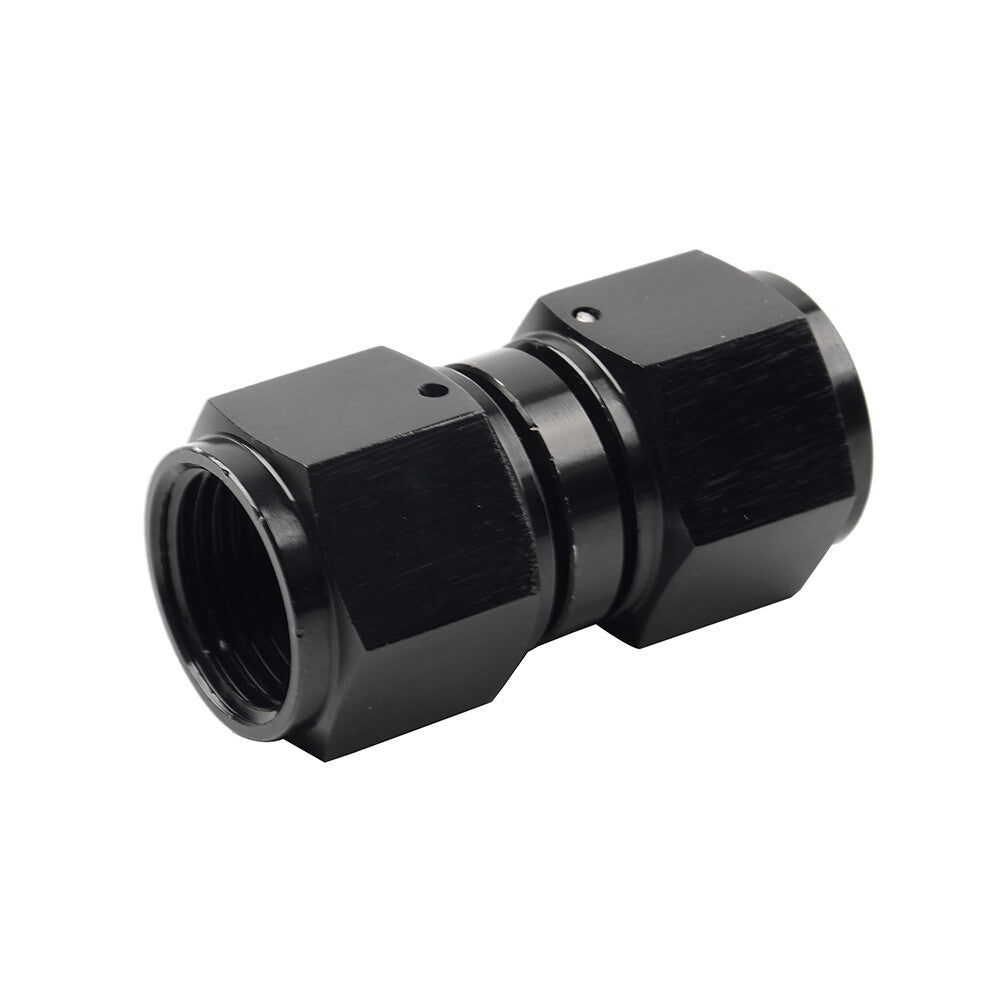 ya 10 5.29 8AN Female to Female Straight Swivel Coupler Union Fitting Adapter Black