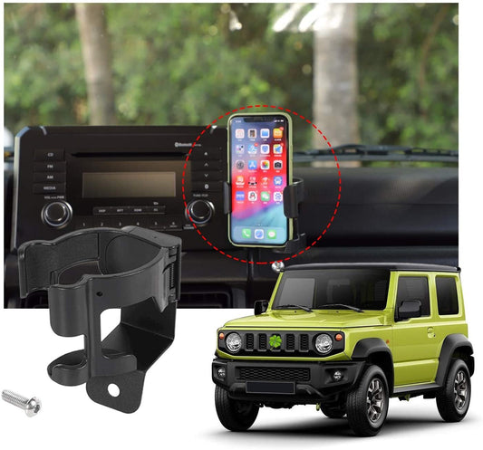 ya 1 7.8 Car Phone Bracket Water Cup Holder Mount for Suzuki Jimny 2019-2023 Accessories