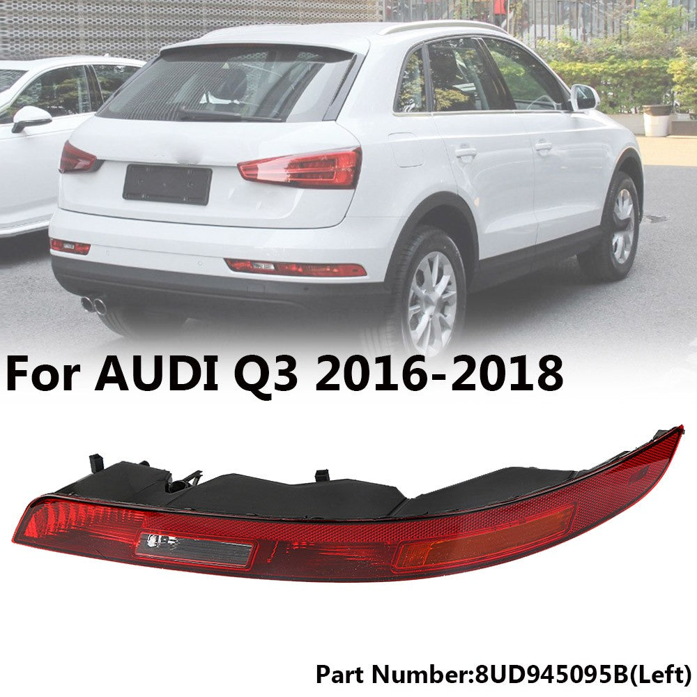 ya 27 6.21 Left Driver Side Rear Bumper Lower Tail Lights Brake Lamps for Audi Q3 2016-18