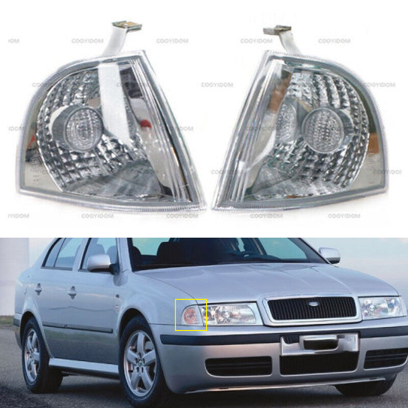 ya 4 6.17.2 for Skoda Octavia A4 1997-2011 Left+Right Corner Light Turn Signal Light