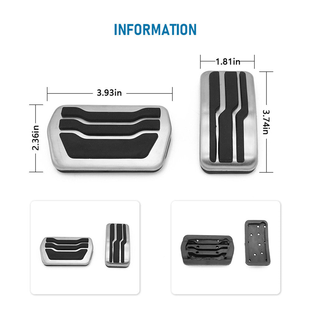 ya 9 6.5.2 Pedal Accelerator Brake Pedal Pad Cover for Ford Focus MK2 MK3 MK4 RS 2005-2020