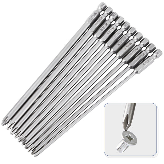 1/4'' Magnetic Hex Shank Cross Phillips Head Screwdriver Drill Bits 50mm-200mm