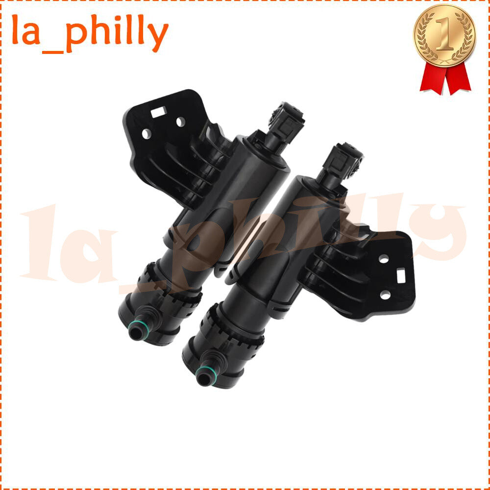ya 5 8.7 2X Left + Right Headlight Washer Spray Nozzle for Hyundai Sonata LF 14-17 Black