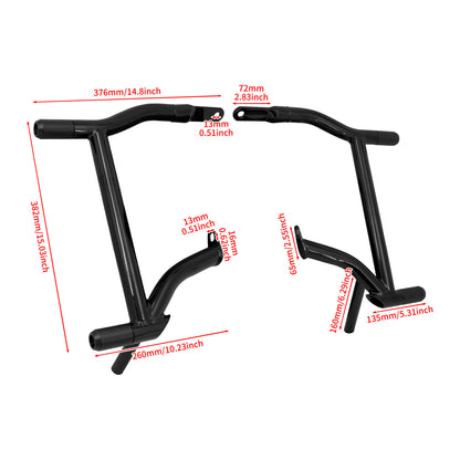 ya 5 8.7 Rear Saddlebags Guards Crash Bars for Harley Touring Electra Street Glide 09-25