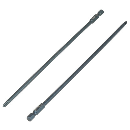 ya 26 10pcs S2 Steel Cross Head PH2 Screwdriver Bits Set 1/4inch Hex Shank 200mm