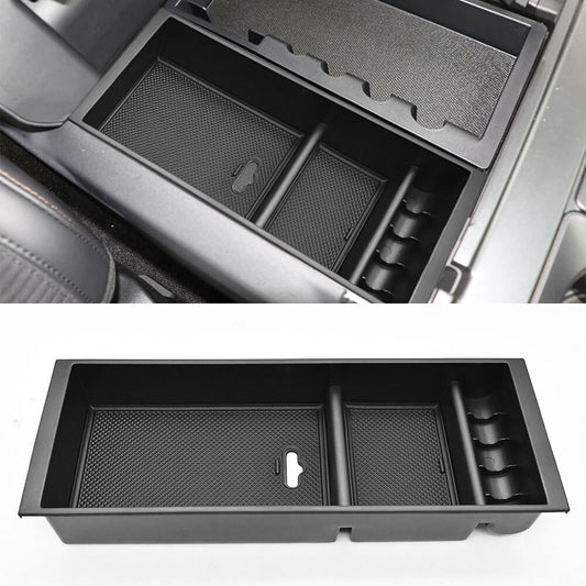ya 8 5.26 For 2021-2025 for Ford F-150 Car ABS Center Console Armrest Storage Box Organizer