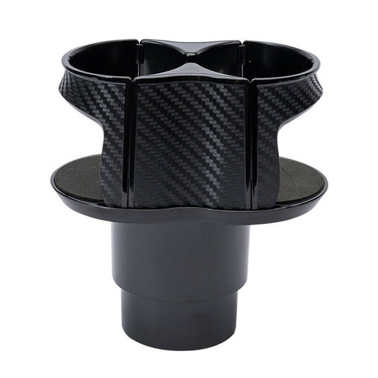 ya 4 6.21 Car Cup Holder Center Console Dual Water Bottle Drink Holder Carbon Fiber Look