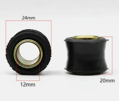 ya 5 8.7 4pcs Motorcycle Rear Shock Absorber Rubber bushes Bike Spare Part 12mm