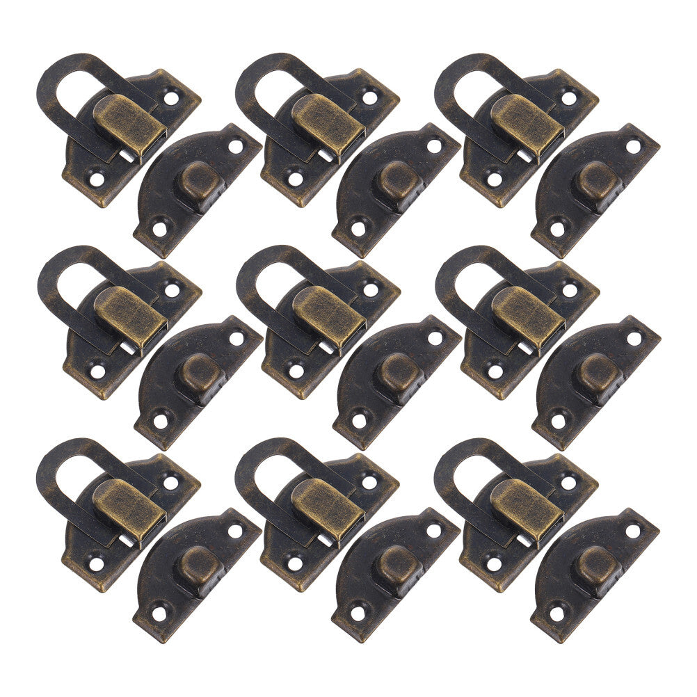 ya 14 20PCS hasp Locking Hasp Box Clasp Jewel Box Latches Wood Box Clasp Wooden