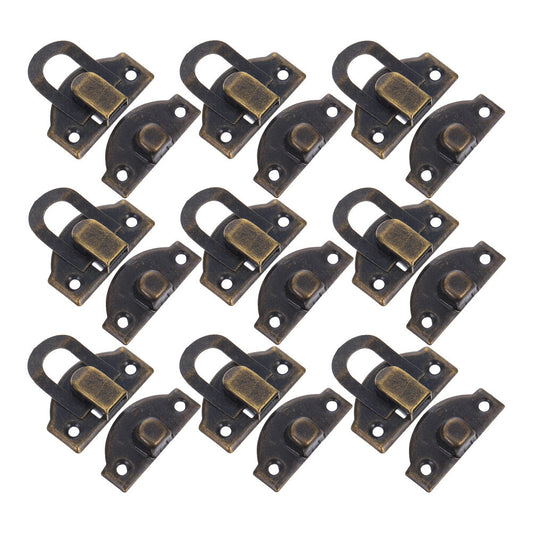 ya 14 20PCS hasp Locking Hasp Box Clasp Jewel Box Latches Wood Box Clasp Wooden