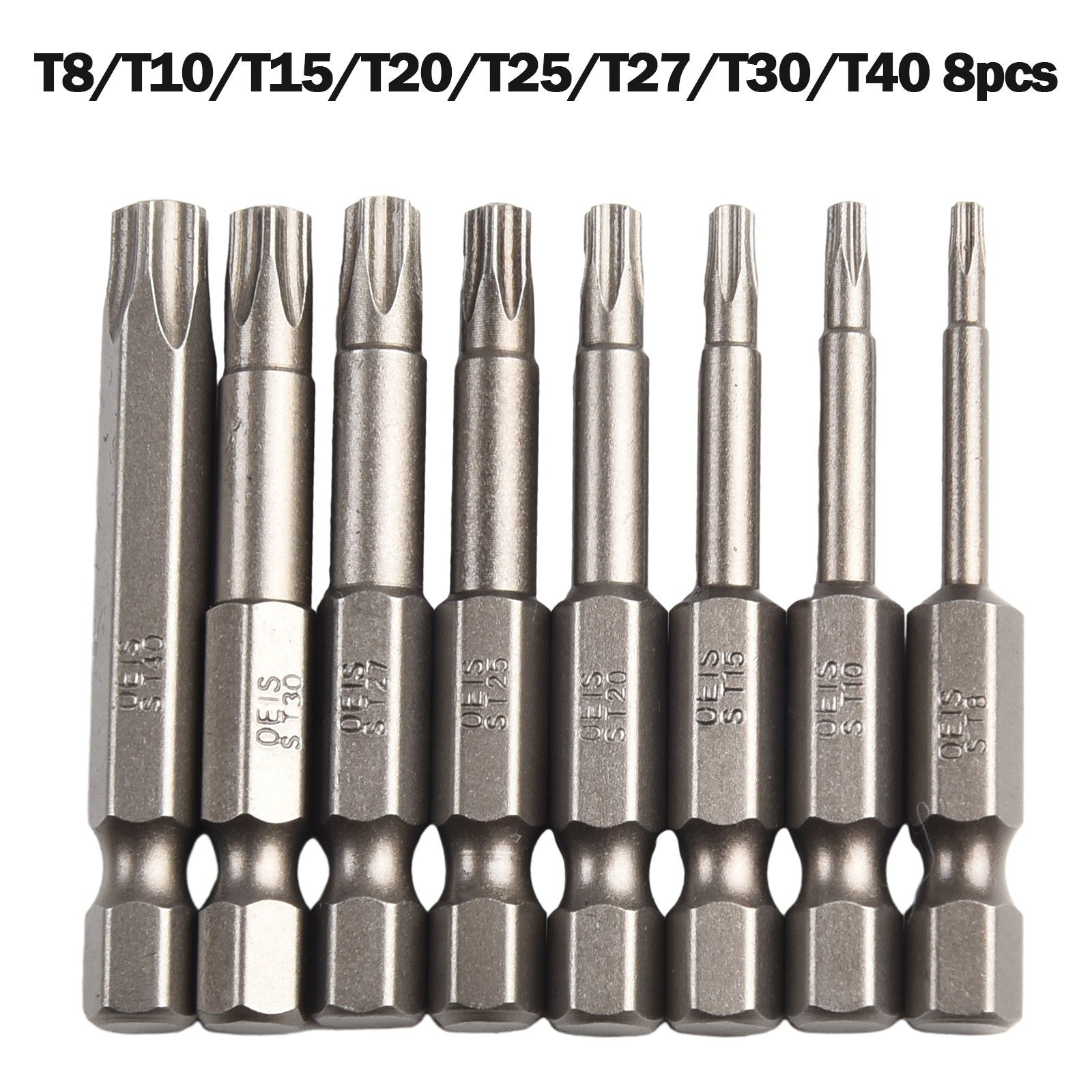 ya 26 Conveniently Designed 8Pcs Hex Shank For Torx Screwdriver Bits for Easy Use