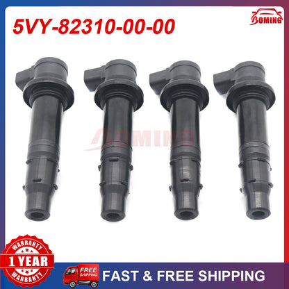ya 5 8.7 4-pack New ignition coil for Yamaha FZ1 V-MAX 1700 YZF-R1 YZF-R6 5VY-82310-00-00