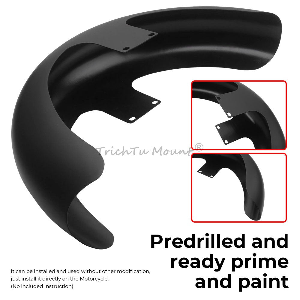 ya 5 8.7 19 inch Matte Black Wheel Wrap Front Fender for Harley CVO Road Street Glide