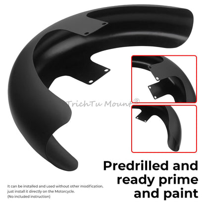 ya 5 8.7 19 inch Matte Black Wheel Wrap Front Fender for Harley CVO Road Street Glide