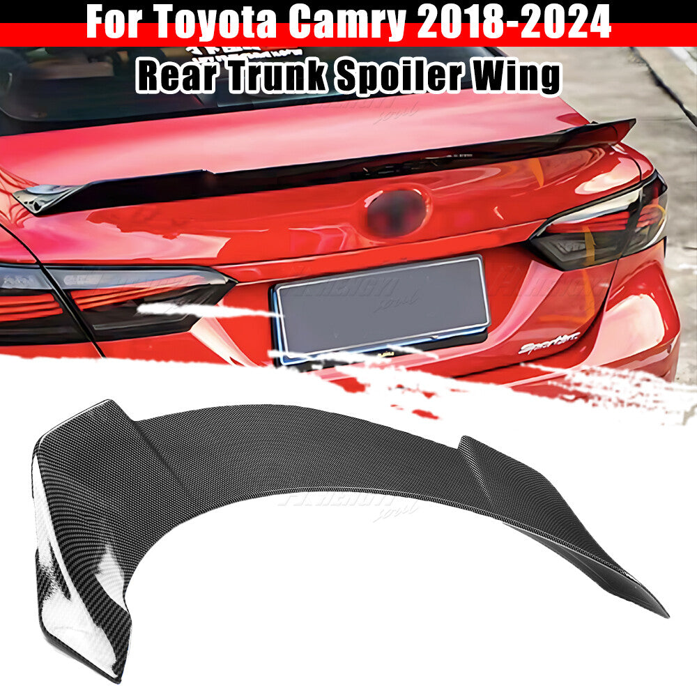 ya 4 6.17 for for Toyota for Camry 2018-2024 2021 Carbon V2 Style Duckbill Rear Trunk Spoiler Wing