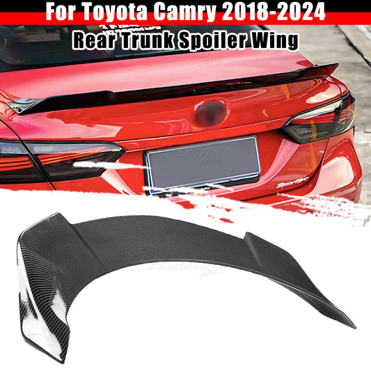 ya 4 6.17 for for Toyota for Camry 2018-2024 2021 Carbon V2 Style Duckbill Rear Trunk Spoiler Wing