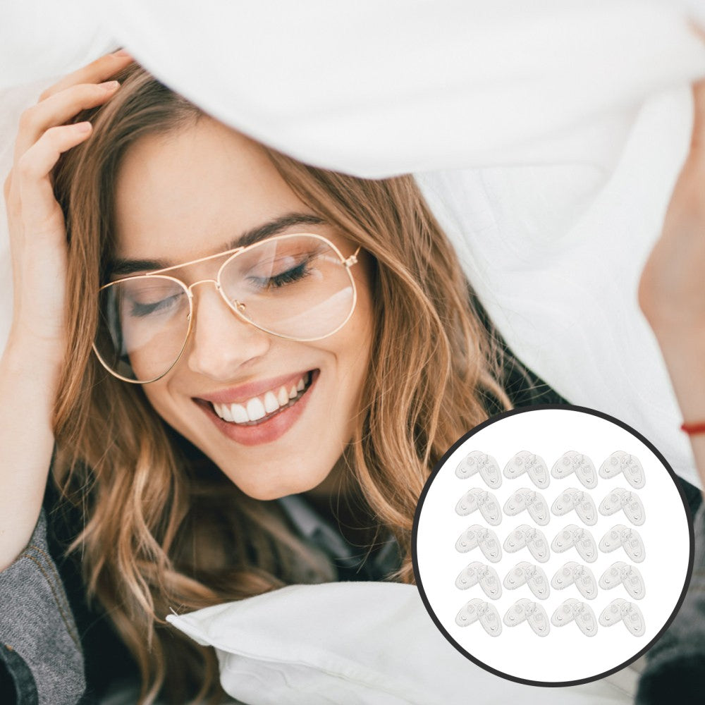 ya 2 7.14 50 Pcs Silicone Nose Pads Eyeglass Soft Cushion Replacement Glasses Bridge