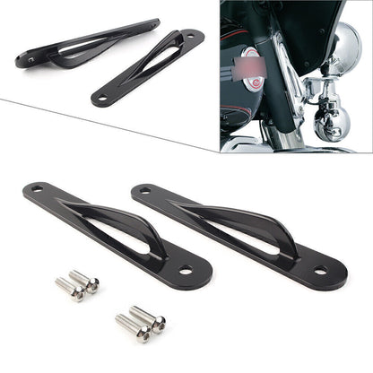 ya 5 8.7 for Harley Touring Ultra Limited FLHTK Teardrop Custom Tie-Down Brackets Black