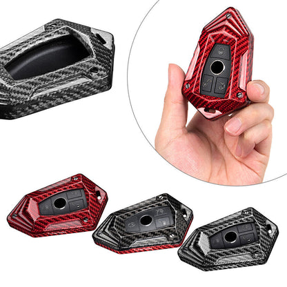 ya 5 8.7 for Mercedes-benz C CLA CLS CLK GLK GLA GLC Carbon Fiber Key Fob Case Cover