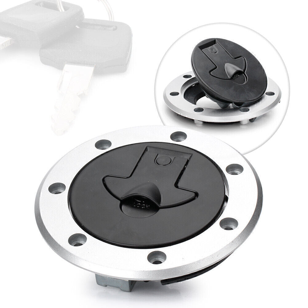 ya 4 6.22 for Kawasaki ZX6R ZX9R Fuel Gas Cap Cover Tank Lock Set w/ 2 Keys