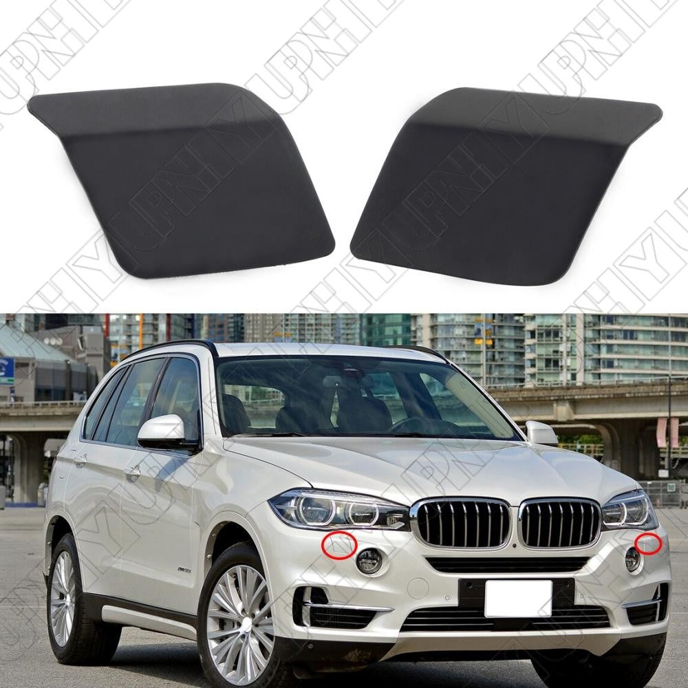 ya 27 6.18 1 Pair For 2014-2018 for BMW for X5 Left & Right Front Bumper Headlight Washer Cover Cap