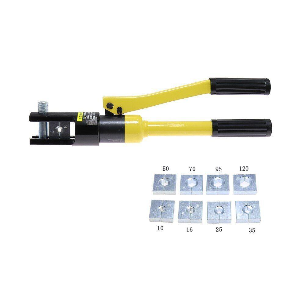 8T Hydraulic Crimping Tool Manual Crimping Pliers With 8 Dies YQK-120 10-120mm