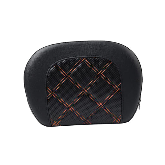ya 3 6.25.3 Stitching Passenger Sissy Bar Backrest Black Pad Bracket for Harley Street Glide