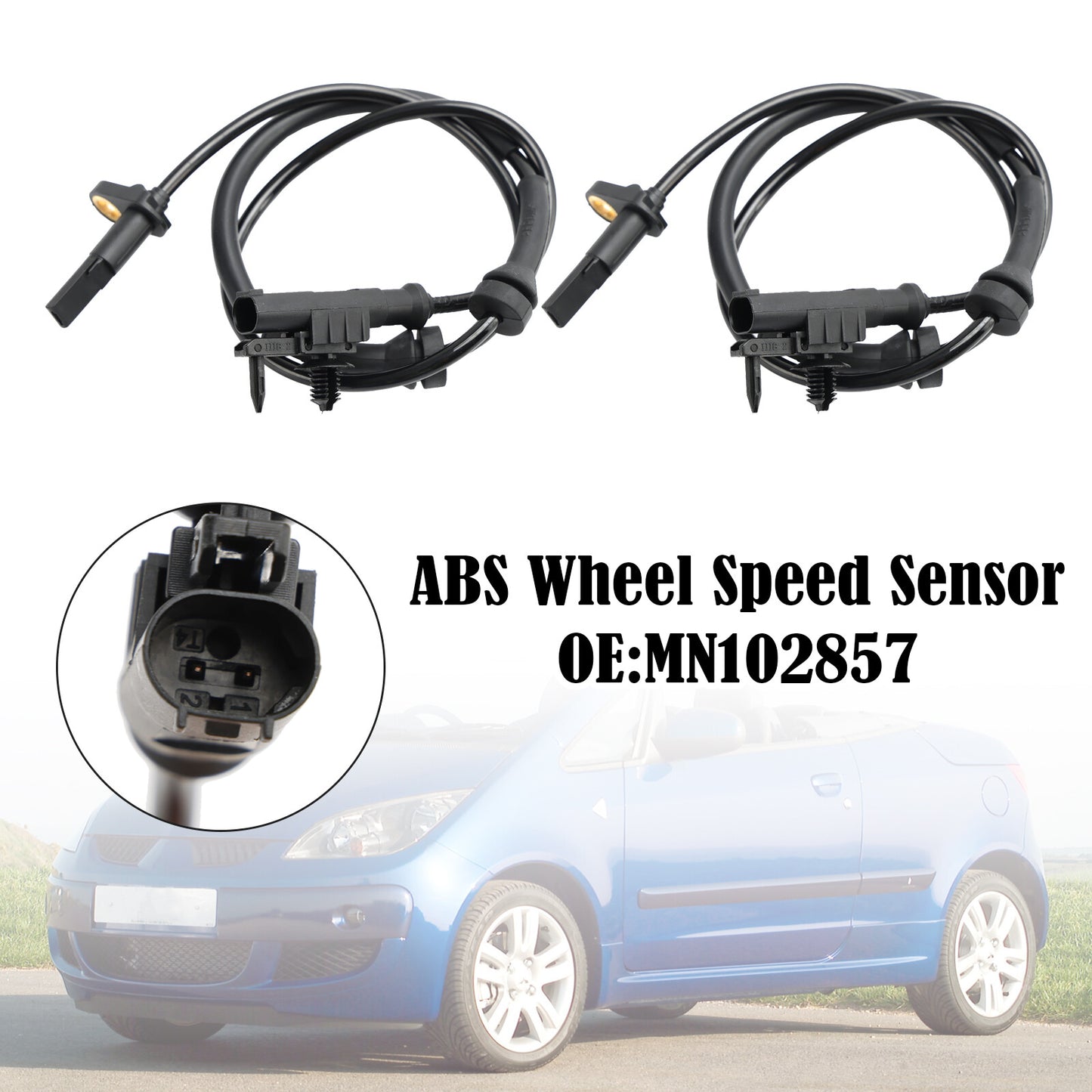 ya 1 8.5.1 2Pcs Front ABS Wheel Speed Sensor For Colt Colt CZC VI MN102857