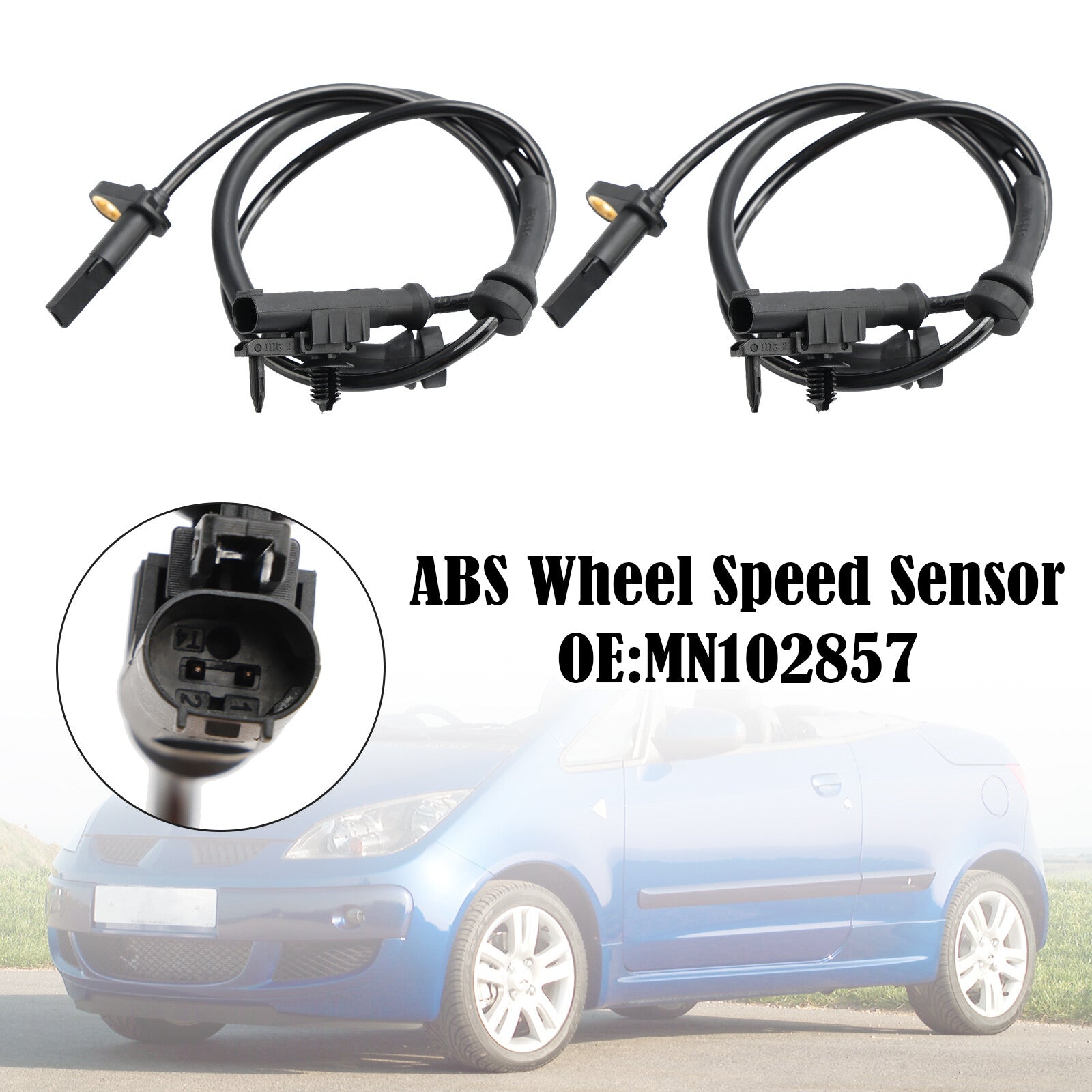 ya 1 8.5.1 2Pcs Front ABS Wheel Speed Sensor For Colt Colt CZC VI MN102857