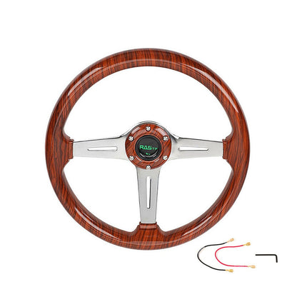 ya 5 8.7 For EZGO TXT/Club Car/ for Yamaha 14INCH Acrylic Wood Grain for Golf Cart Steering Wheel