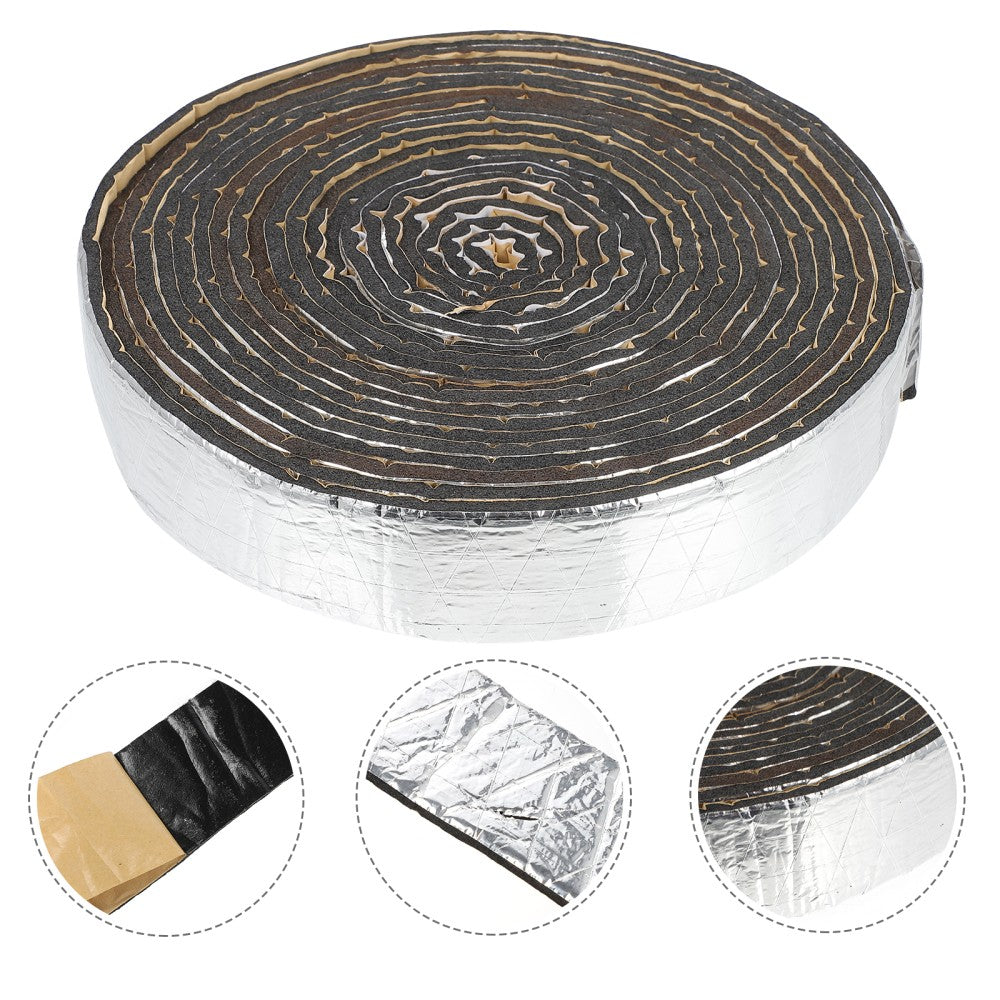 ya 5 8.7 Sound Insulation Cotton Aluminum Foil Self-adhesive Pipe Exterior Wrap