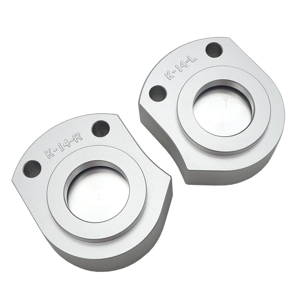 ya 5 8.7 for Kawasaki ZX14R/ZZR1400 2006-2018 Silver CNC Handlebar Riser Spacer Kit