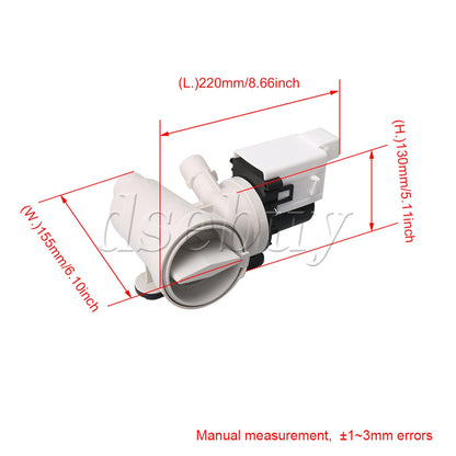 ya 26 and Easy to Install Washing Machine Drain Pump Assembly W10130913